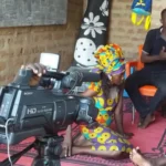 En plein tournage